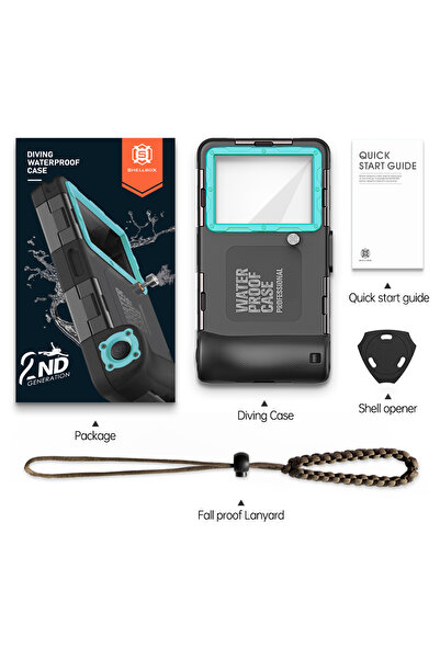 Choice3 بولي كربونات + مادة TPU، أسود وأزرق، متعدد الوظائف، متين، مقاوم للماء...