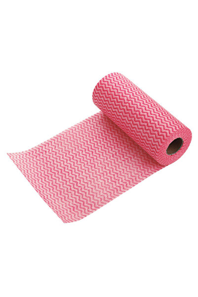 Choice 50 قطعة/لفافة مناديل تنظيف حمراء قماش تنظيف قابل لإعادة الاستخدام خرق ...