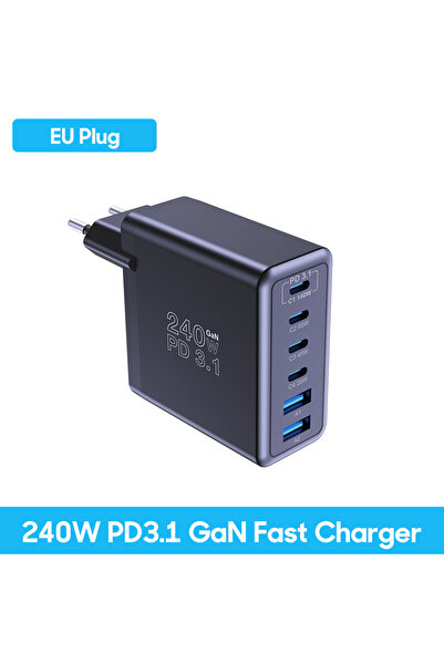 Choice شاحن Ueetop PD3.1 USB-C بقوة 240 وات بمقبس الاتحاد الأوروبي، شحن سريع ...