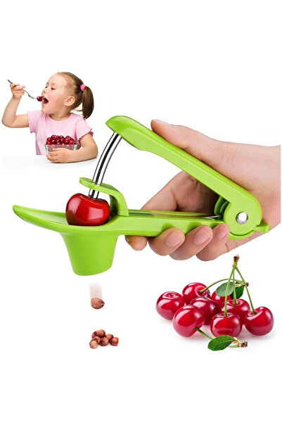 Choice1 أداة إزالة بذور الكرز الخضراء، أداة إزالة بذور الكرز شديدة التحمل، أداة إزالة بذور الكرز مع مساحة