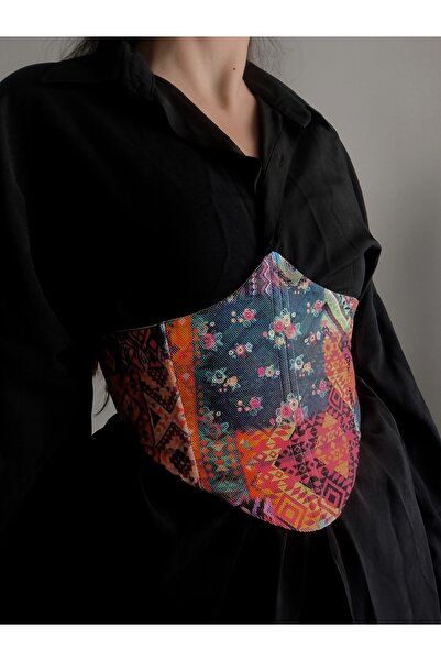Pinn Kilim Patterned Women's Waist Corset