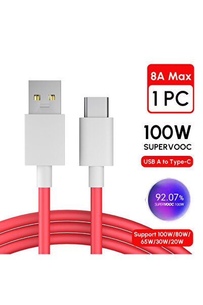 Oneplus 2m 8A USB C to USB A 150W 100W Original Charge Cable 10A 8A Type C SUPERVOOC Fast Charging C
