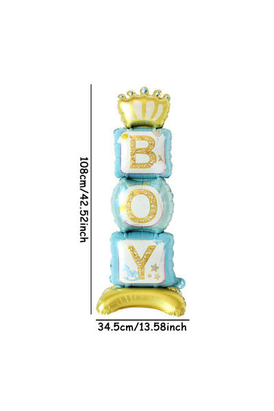 Choice أخرى BOY 1pc كشف الجنس علامة استفهام كبيرة قائمة كشف موضوع الحفلة زخرف...