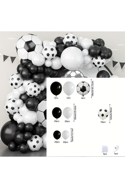 Choice Other MULTI 100pcs Football Themed Balloon Party Garland Arch Kit Birt...