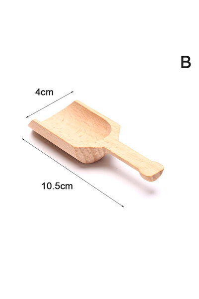 Choice 10.5 X 4cm 1 Pcs Wooden Mini Tea Coffee Scoops Seasoning Candy Spices Bath Salt Spoons Wooden Spoon
