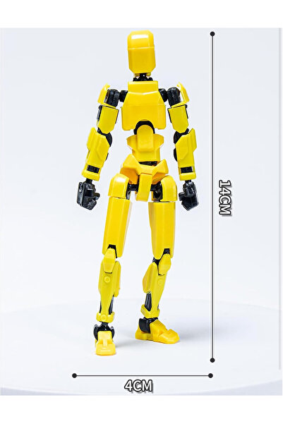 ThreeDesignStore 9'lu 15 Cm Hareketli Robot Seti Silahlar dahil (Kurulu)