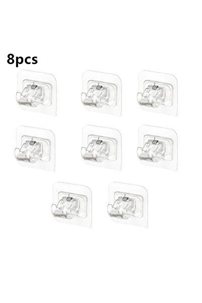 Choice مجموعة من 8 قطع من خطافات لاصقة ذاتية اللصق مكونة من 2/4/8 خطافات تثبي...