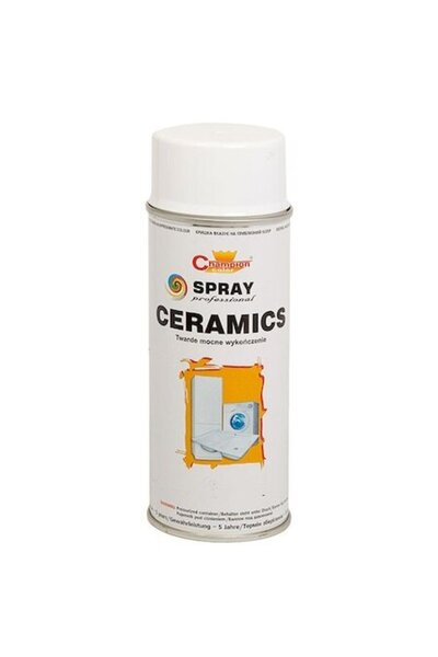 Champion Color Spray vopsea Profesional Champion ALB LUCIOS CERAMIC 400ml, uscare rapida