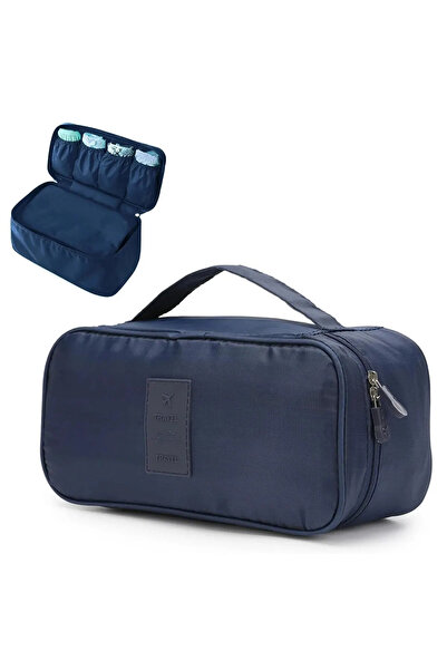 Choice حقيبة تخزين محمولة للسفر باللون الأزرق الداكن متعددة الوظائف لتنظيم حم...