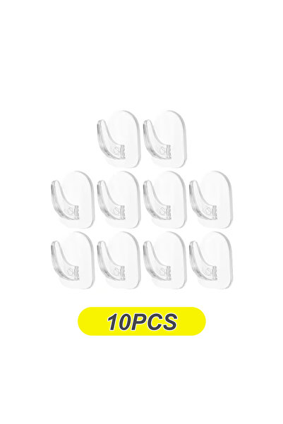 Choice 10 قطع خطافات صغيرة غير قابلة للطمس لاصقة قوية للاستخدام المنزلي بدون ثقوب لأبواب المطبخ ومرايا الحمام