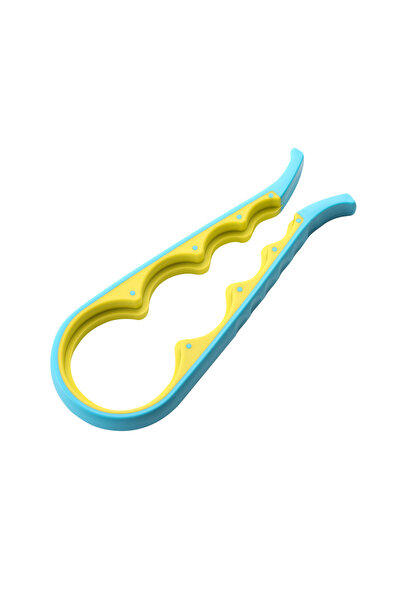 Choice فتاحة علب (زرقاء) 1 قطعة فتاحة زجاجات أربعة في واحد فتاحات علب متعددة ...