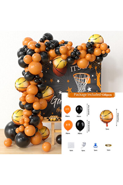 Choice مجموعة أخرى من 136 قطعة من بالونات كرة السلة، مجموعة بالونات كرة السلة...