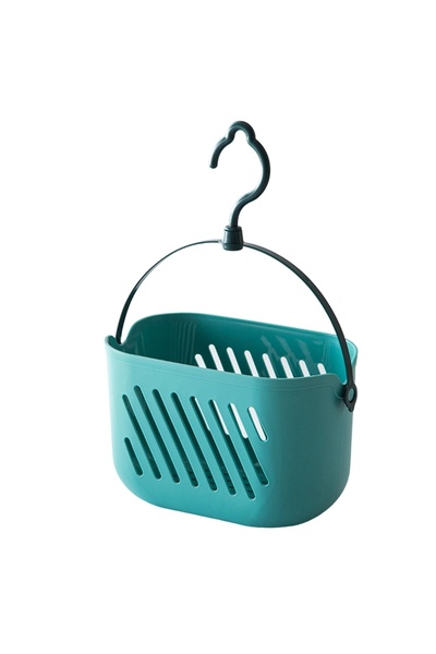 Choice Blue Plastic Hanging Basket Storage Bin Hanging Shower Caddy Organizer...