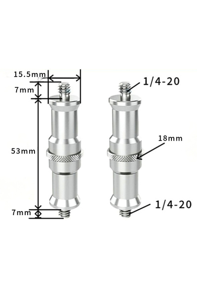 Choice 1 قطعة 1 4M إلى 1 4M 1/4 إلى 1/4 و 3/8 إلى 1/4 حامل مصباح فلاش قابل لل...