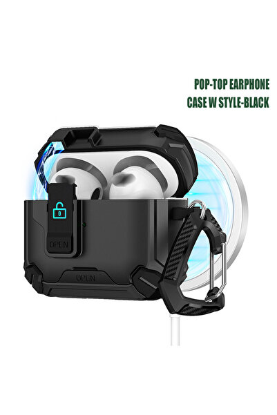 Choice علبة سماعات سامسونج Buds3 Pro سوداء اللون، تدعم الشحن اللاسلكي Magsafe...