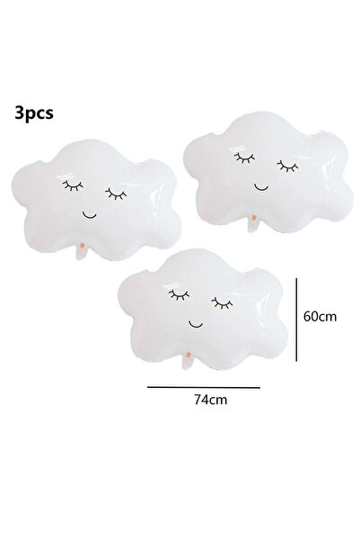 Choice Other 3pcs 3PCS White Rainbow Cloud Sun Moon Theme Aluminum Foil Ballo...