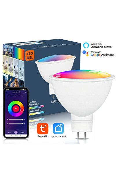 Choice 5w Suidhome مصباح LED ذكي WIFI Connect GU5.3/MR16 DC12V مصباح كشاف صغي...