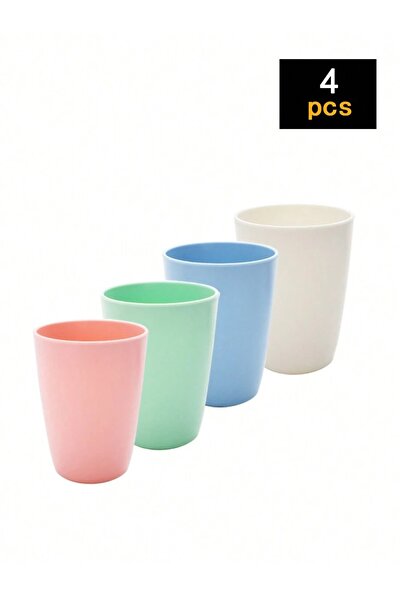 Choice 4 قطع - خلط الألوان 4/11 قطعة أكواب بلاستيكية ملونة، قابلة لإعادة الاس...