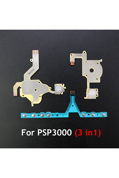 JCD PSP3000 1set For PSP 1000 2000 3000 L R Left Right Volume Button PCB Keypad Ribbon Replacement F