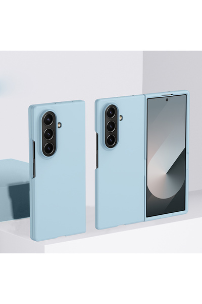 Choice جراب هاتف Galaxy Z Fold6 باللون الأزرق السماوي، متوافق مع Z Fold 7 و6 ...