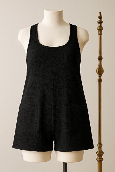 FrereConception Γυναικείο μαύρο φόρεμα παραλίας με μίνι τσέπες – Κομψό, άνετο και κατάλληλο για χρήση σε 4 εποχές