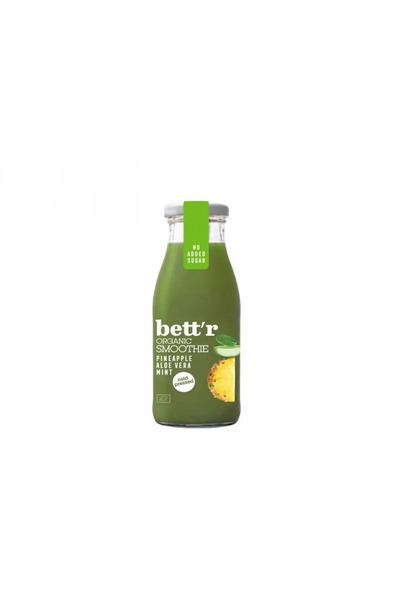 BETTR Smoothie cu ananas, aloe si menta, bio, 250ml,