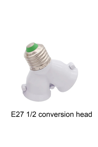 Choice مقبس محول رأس المصباح E27 1/2 Creative 2-e27 حامل مصباح موسع موزع محول...