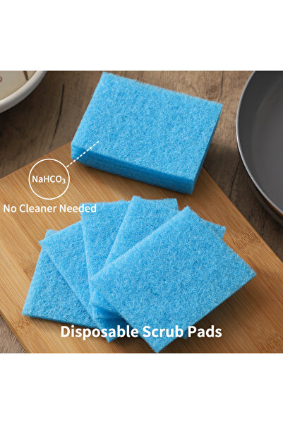Choice 10pcs 10pcs,Disposable scrubbing pads, containing baking soda, no need for cleaning liquid, decontam