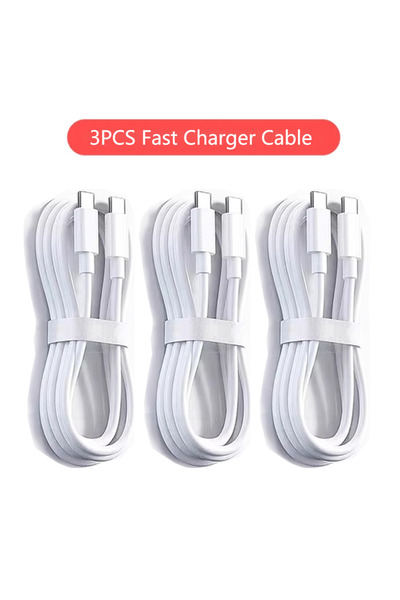 Choice 0.3 م 3 قطع NNBILI 3 قطع شاحن سريع عالمي 100 وات USB C إلى نوع C كابل ...