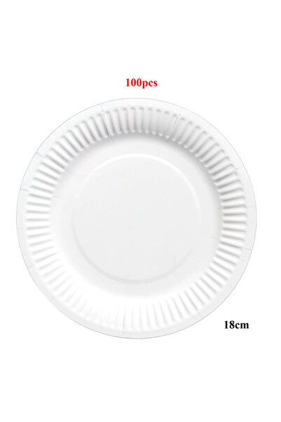 Choice 7 inches-100pcs Multipurpose Disposable Paper Plate Set Dinnerware Decoration Party Food Paper Plate