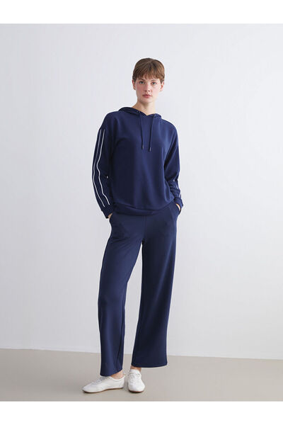 LC Waikiki Navy Blue Oversize Women's Hoodie