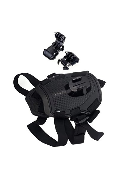 Choice لون أسود حزام كلب ناعم وقابل للتعديل لـ Gopro hero 13 12 11 10 9 8 7 6...