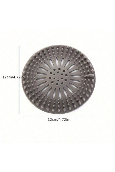 Choice3 GRAY Silicone Drain Cover for Bathroom Sewer Outlet, Hair and Odor Fi...