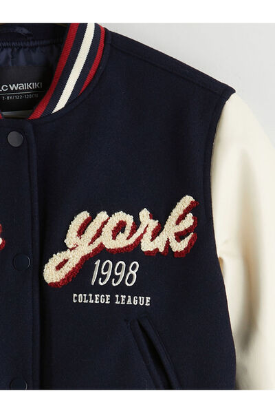 LC Waikiki Sparkling Choices from Shining Store |   New York Embroidered Girls' College Coat