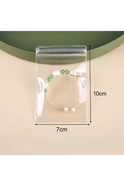Choice 50 قطعة 7x10 سم 100/50 قطعة أكياس Ziplock سميكة أكياس مجوهرات PVC شفاف...