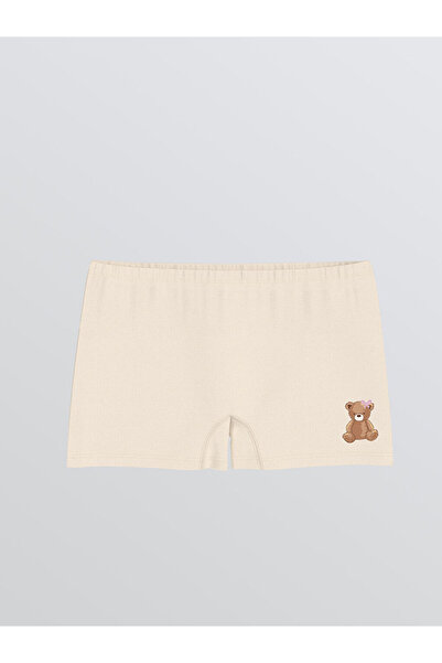 LC Waikiki Λαμπερές επιλογές από το Shining Store | Σετ μπόξερ για κορίτσια με στάμπα Bear Teddy, 3 τεμάχια