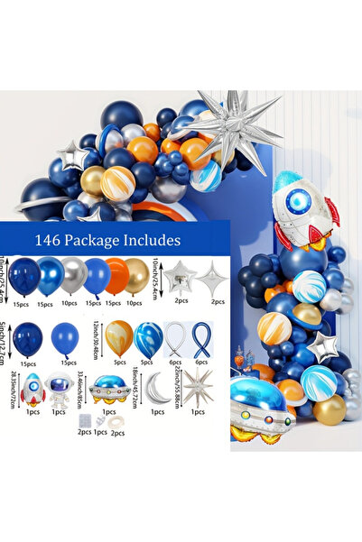 Choice مجموعة أخرى من أكواز البالونات المتعددة الألوان ذات الطابع الفضائي 146...