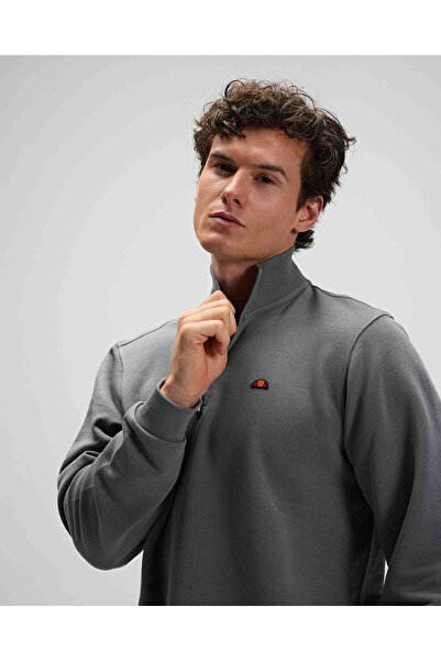 Ellesse Ανδρικό φούτερ με μισό φερμουάρ Anthracite Em580