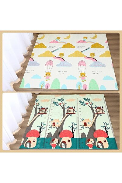 dalip Double-sided Children's Play Mat, Teddy/Dogs, XPE+PE, Waterproof, Non-slip, 150x200x1.5cm