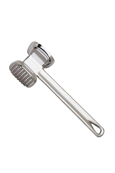 Choice 19 سم D3363-S مطرقة لتليين اللحم 19 سم مطرقة معدنية من سبائك الألومنيوم للاستخدام المنزلي لأطباق الستيك أداة مطبخ