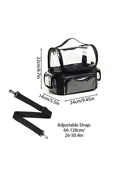 Choice 1 حزمة أدوات تجميل حقيبة كبيرة السعة حامل فرش المكياج حقيبة سفر لمصممي...