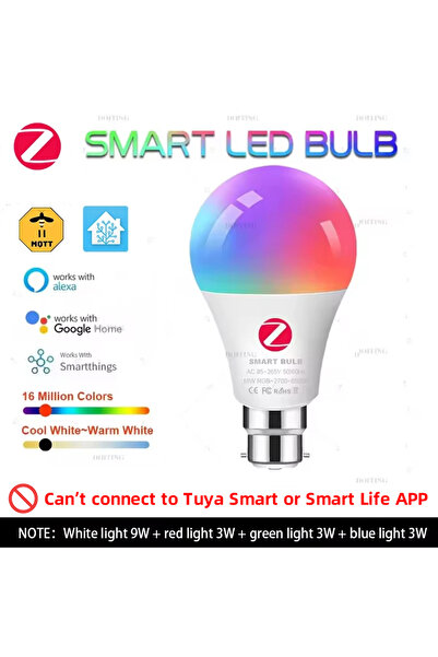 Choice نعم تيار متردد 85-265 فولت لمبة زيجبي B22 زيجبي 3.0 لمبة ليد ذكية E27 ...