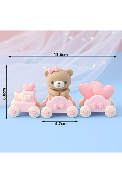 choice2 style G Pink Blue Bear Birthday Cake Toppers Decoration Boy Girl Happ...