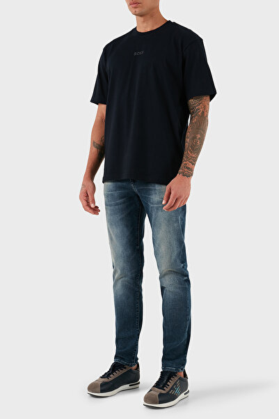 BOSS Streç Pamuklu Regular Fit Normal Bel Düz Paça Jeans Erkek KOT PANTOLON 50544609 413