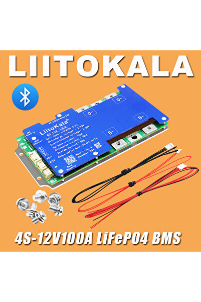liitokala 4S100A(Bluetooth) 4S-12V100A-BMS with Bluetooth 4-Series 12V Lithium Iron Phosphate Protec