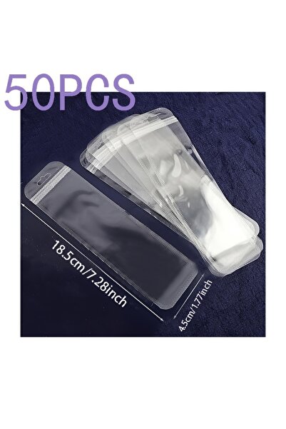 Choice 18.5cm 50pcs 50 Pcs/set Clear PVC Ziplock Bags Resealable High Transpa...