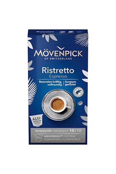 Mövenpick Capsule de cafea espresso Movenpick Ristretto, compatibile cu Nespr...
