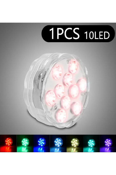 Choice 1 Lamp 10Leds Underwater Lights 16 RGB Color Changing Submersible Light with Remote Control Garden L