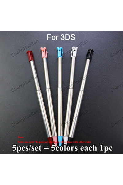 Choice 5 colors for 3ds 1Set 5-12pcs Plastic/Metal Touch Screen Stylus Pen Game Console Pen for NDSL NDSi N