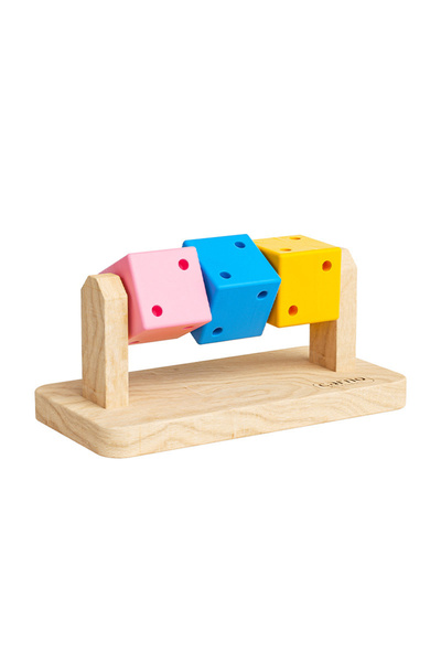 Choice 1 قطعة 1 قطعة لعبة قضم للهامستر منصة خشبية لألعاب طحن الأسنان تمرين تد...